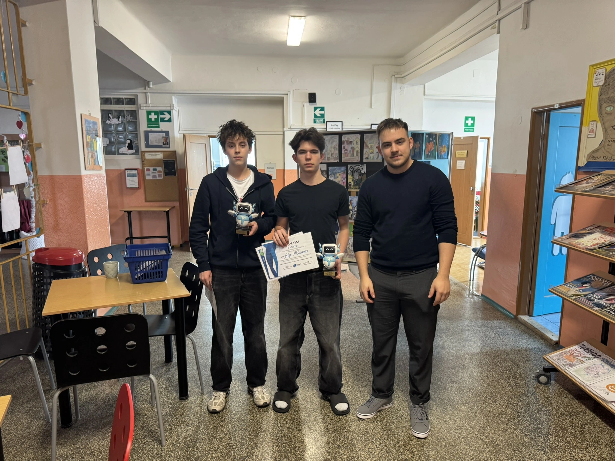 2. a 3. místo – Jiří Vodvářka a Filip Hauzner, ZŠ Gutova Praha 10