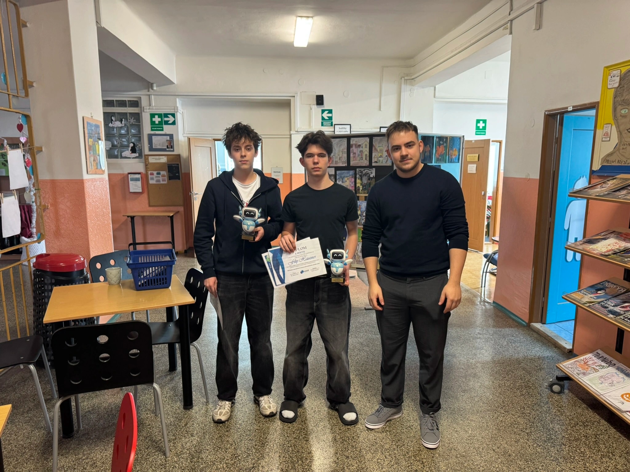 2. a 3. místo – Jiří Vodvářka a Filip Hauzner, ZŠ Gutova Praha 10